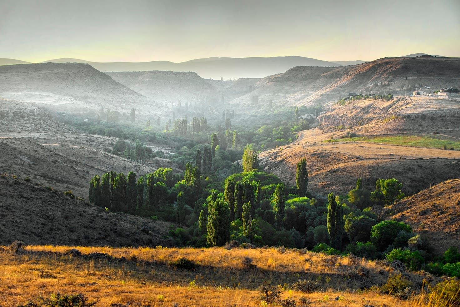 Koramaz Valley cave churches and lush landscape